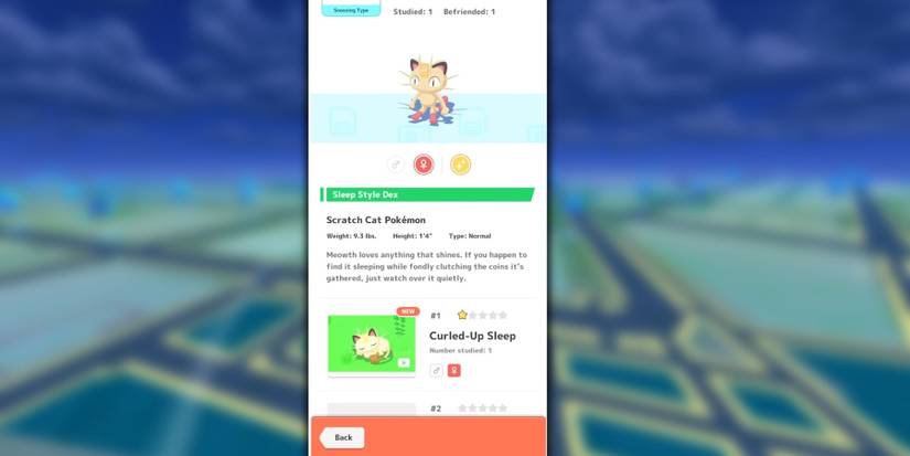 image showing a shiny pokemon in pokemon sleep.