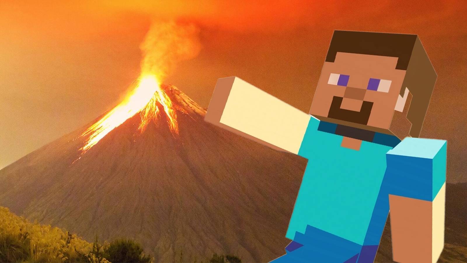Minecraft Volcani Minecraft Player Creates Impressive Volcano in the Game