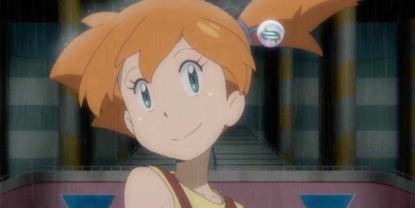 Misty with a Mega Stone in her hair