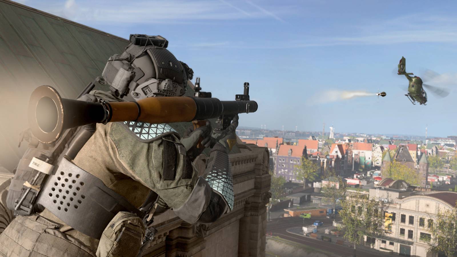 Modern Warfare 2 Soldier Shooting at a helicopter