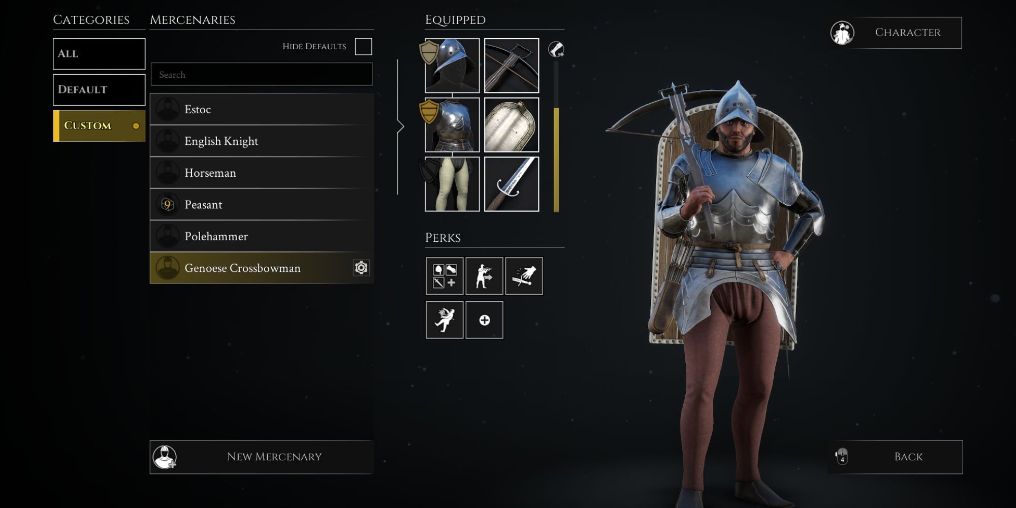 Mordhau Genoese Crossbowman Build