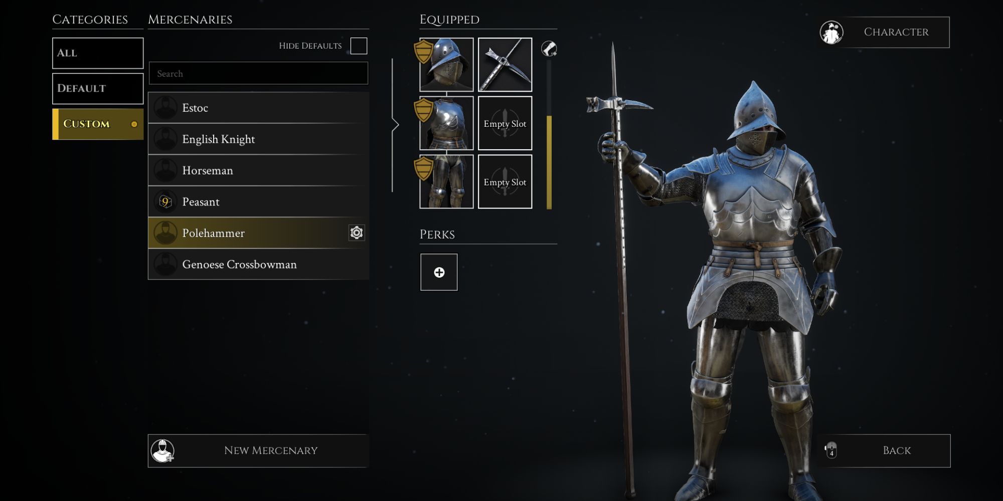 Mordhau Heavy Armor Polehammer Build