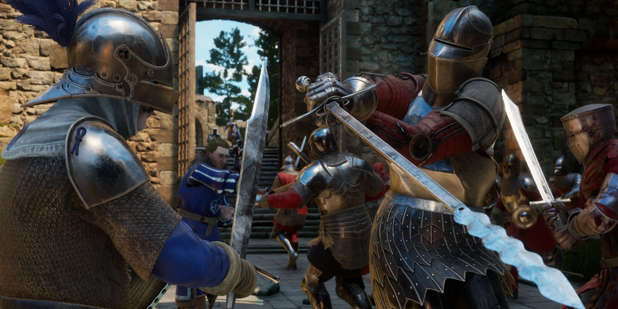 Mordhau Knights Fighting