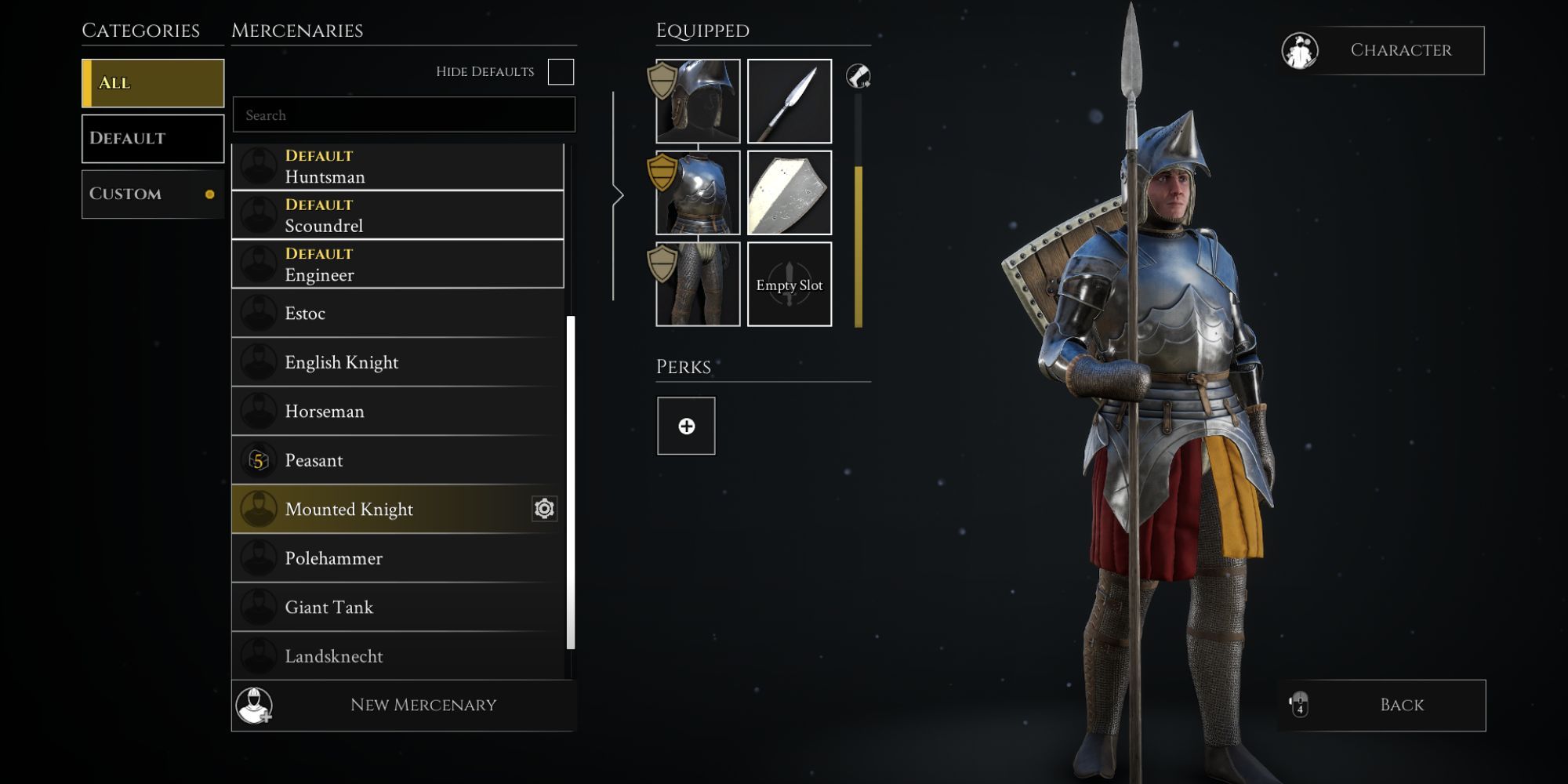 Mordhau Mounted Knight Build