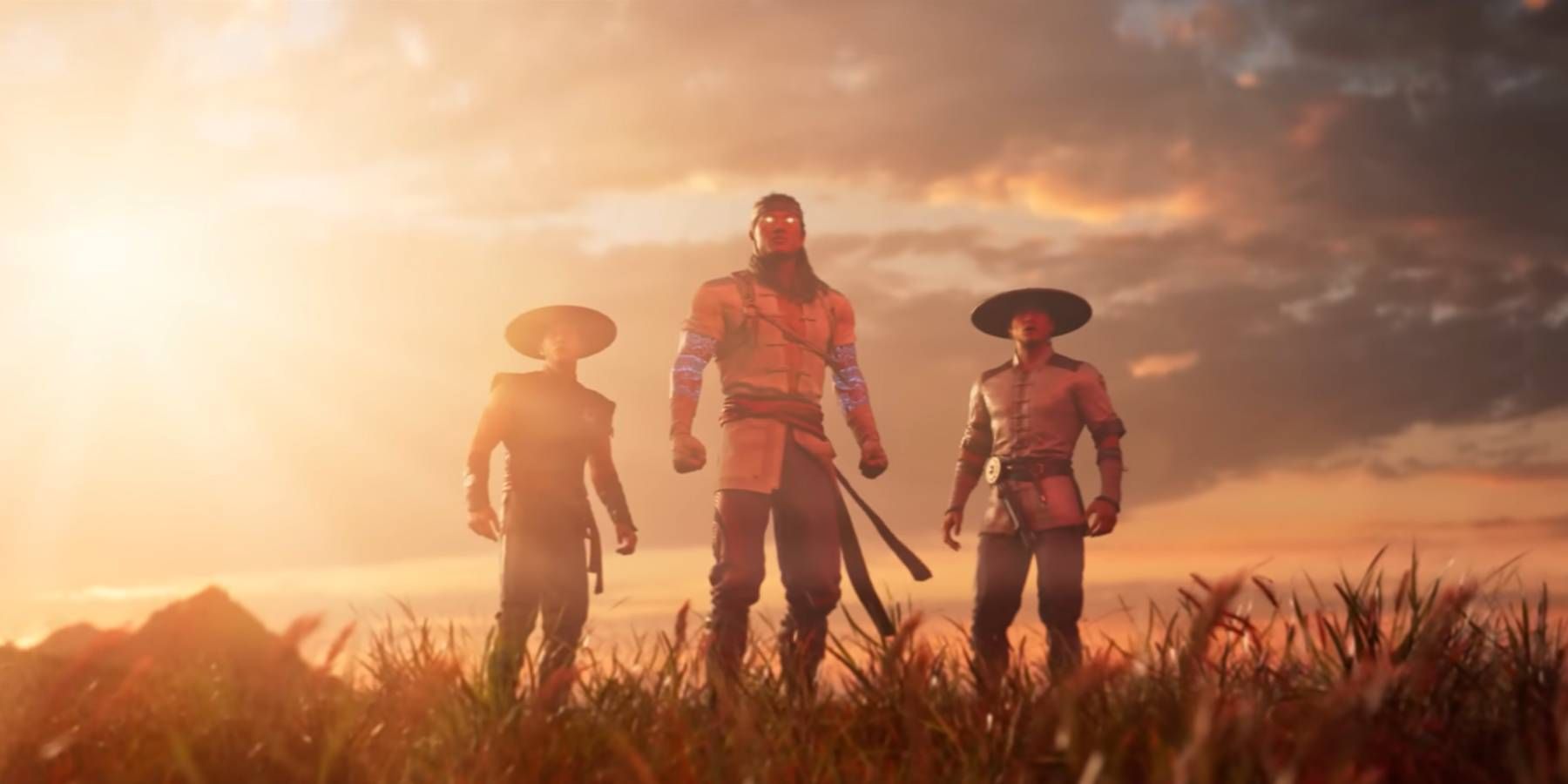 Liu Kang leading Raiden and Kung Lao in Mortal Kombat 1