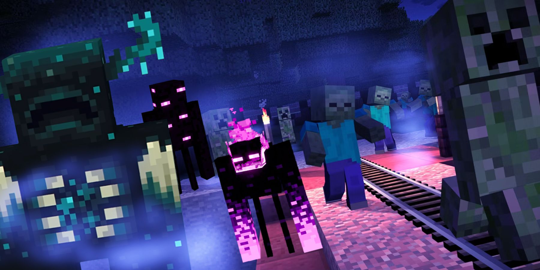 Purple end sculk phantom Minecraft Mob Skin