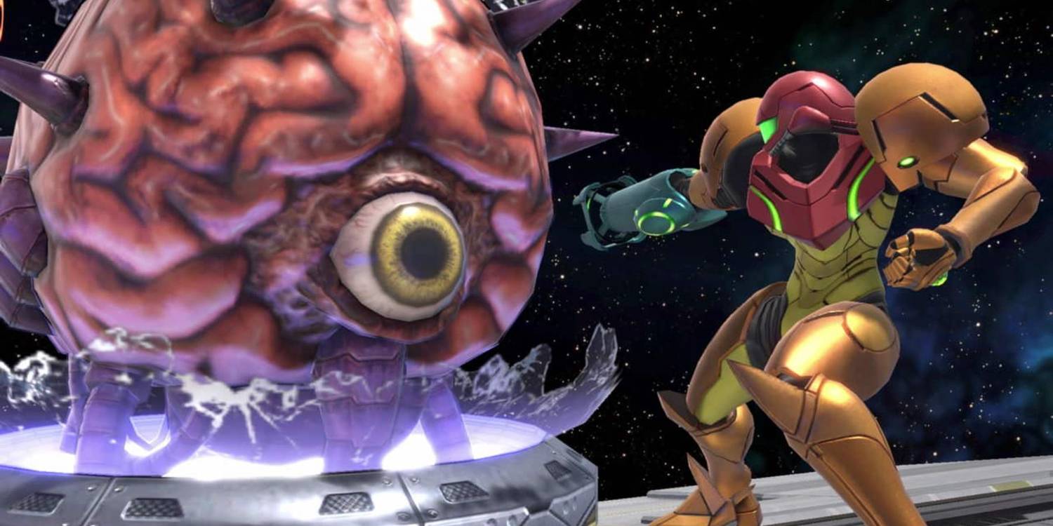 Mother Brain assist trophy in Super Smash Bros Ultimate