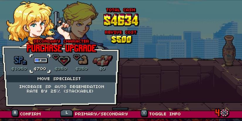 Move Specialist in Double Dragon Gaiden Rise of the Dragons