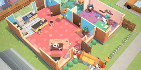 Players moving furniture in Moving Out