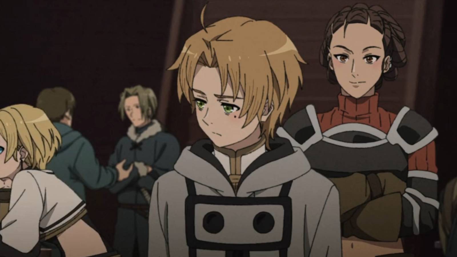 Mushoku Tensei II Ep1 Rudeus with Suzanne and Sara