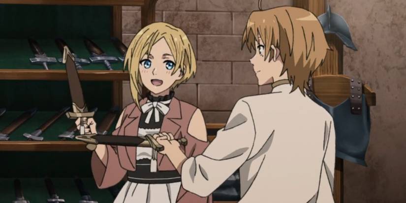 Mushoku Tensei II Ep3 Sara and Rudeus shopping