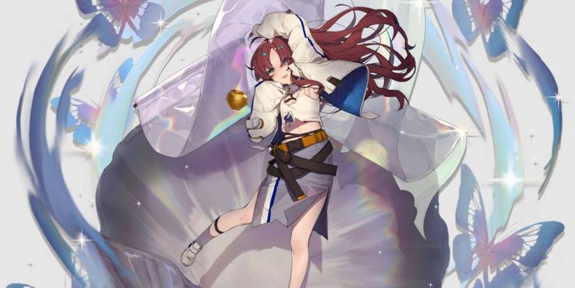 Myrtle twirling flag