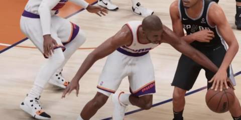 NBA 2K23 Chris Paul Grabbing A Steal