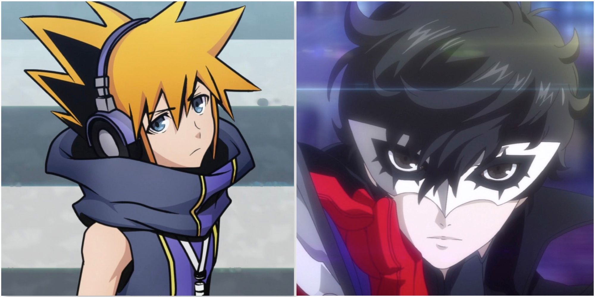 Neku in The World Ends With You and Joker in Persona 5 Strikers