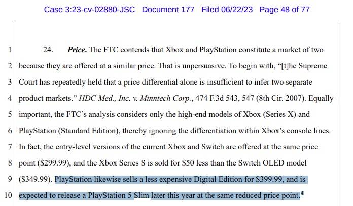 Microsoft-FTC-PS5-Slim-Reveal-Document
