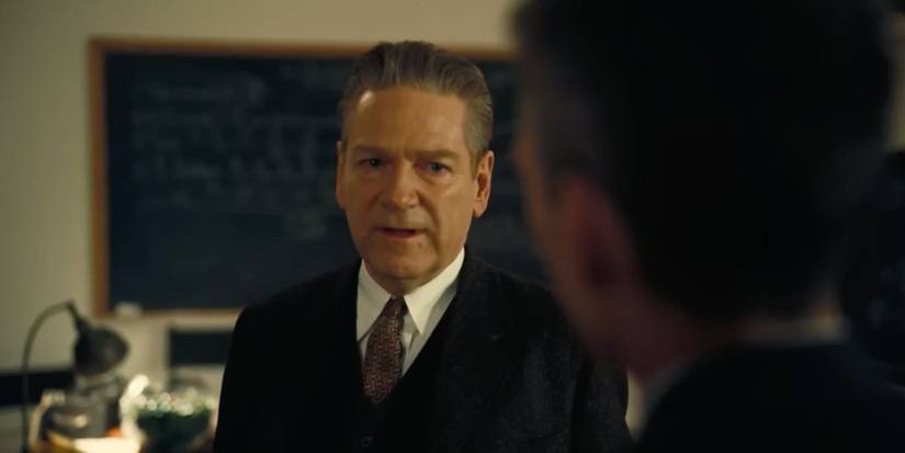 Niels Bohr talking to Robert in Oppenheimer