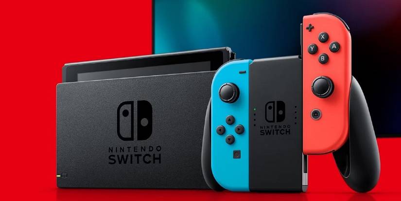 nintendo switch console and controller