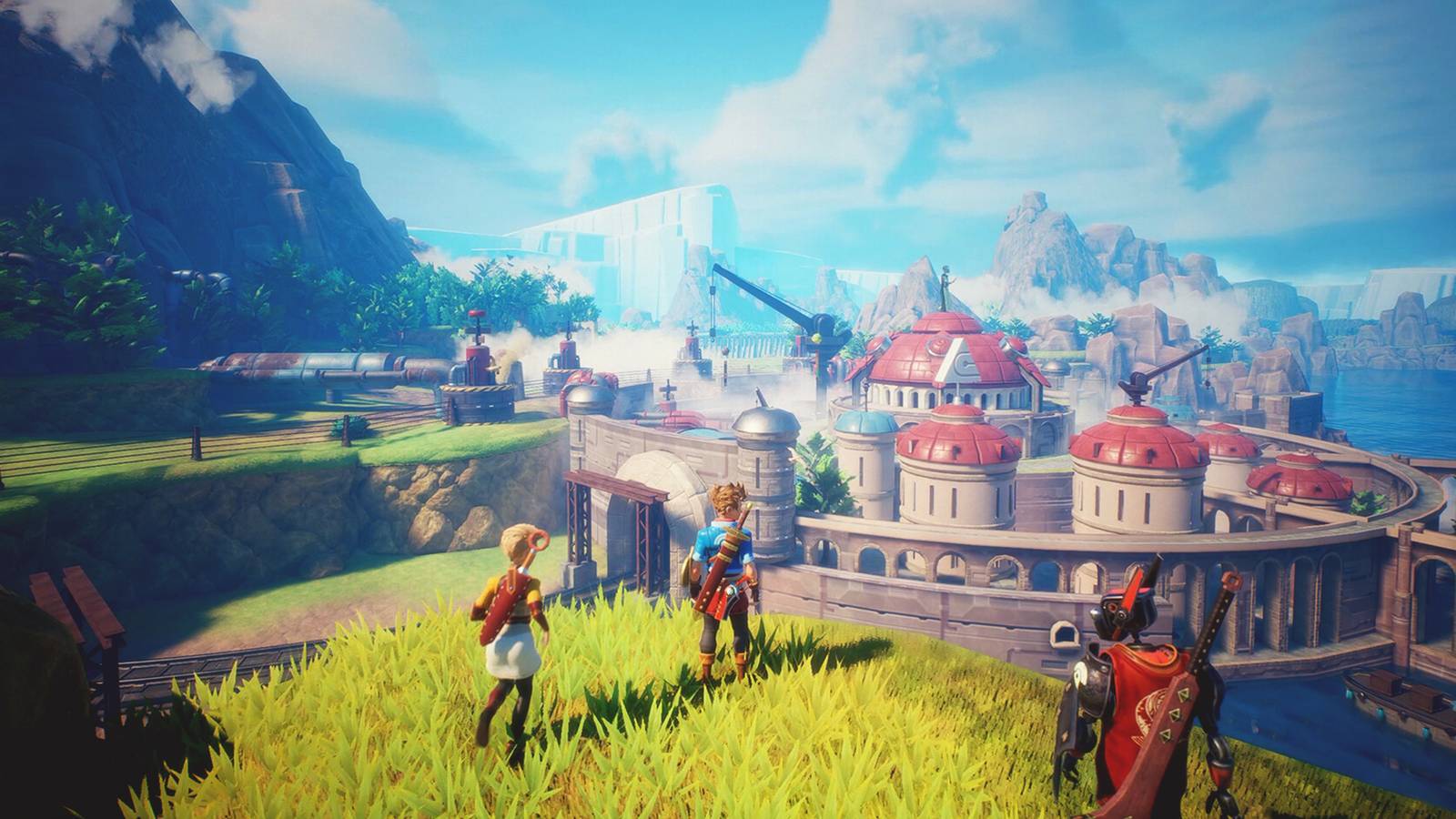 Oceanhorn 2 Knights of the Lost Realm coastal town overlook