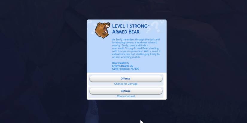 offense and defense options in the sims 4