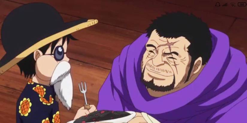 One Piece Fujitora talking to Luffy