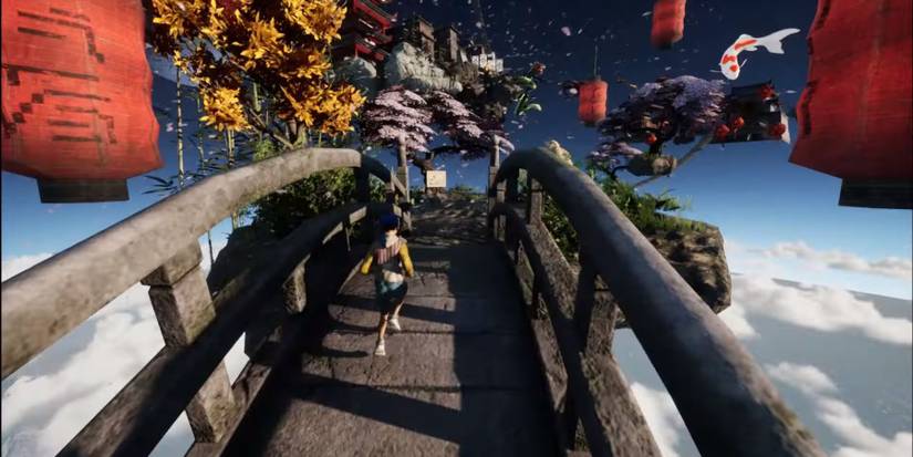 image showing an exotic location in only up. 