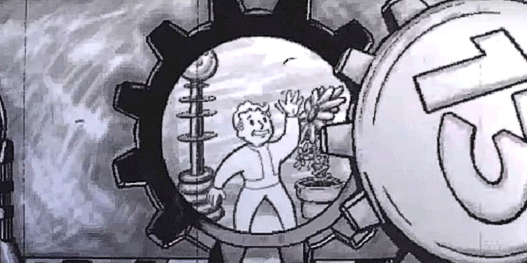 Original Fallout Introduction Opening Cutscene ​Vault 13 Vault Boy Waving