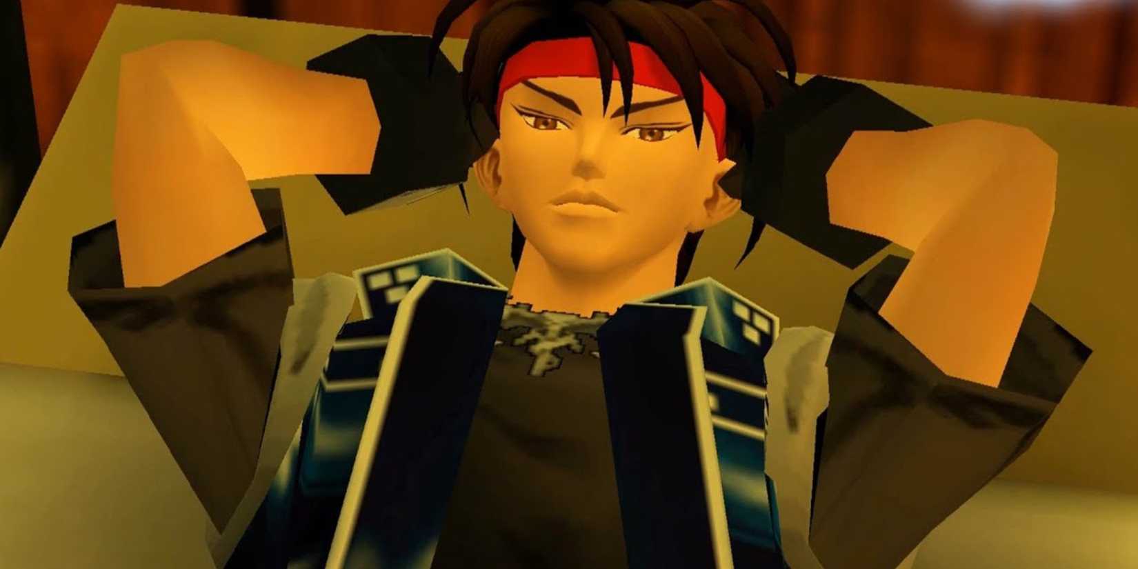 Orphen laying down in Orphen Scion Of Sorcery