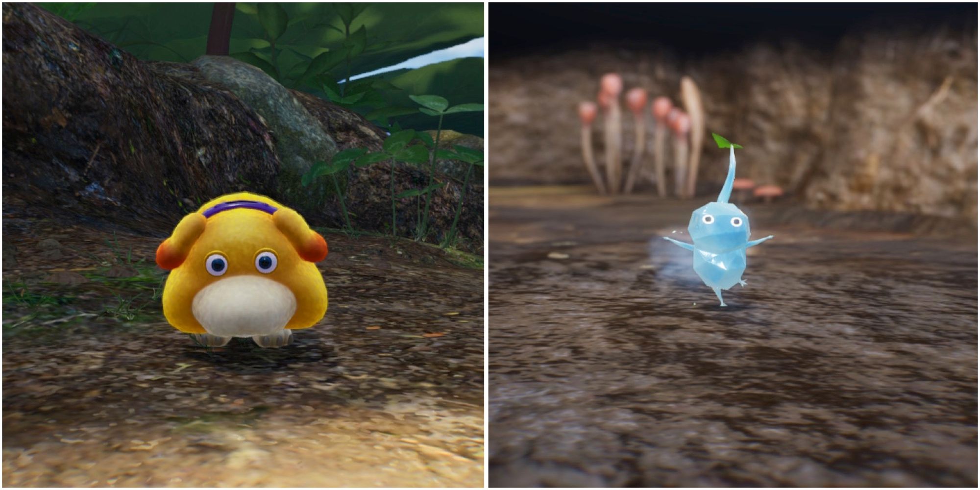 Otachi and Ice Pikmin in Pikmin 4