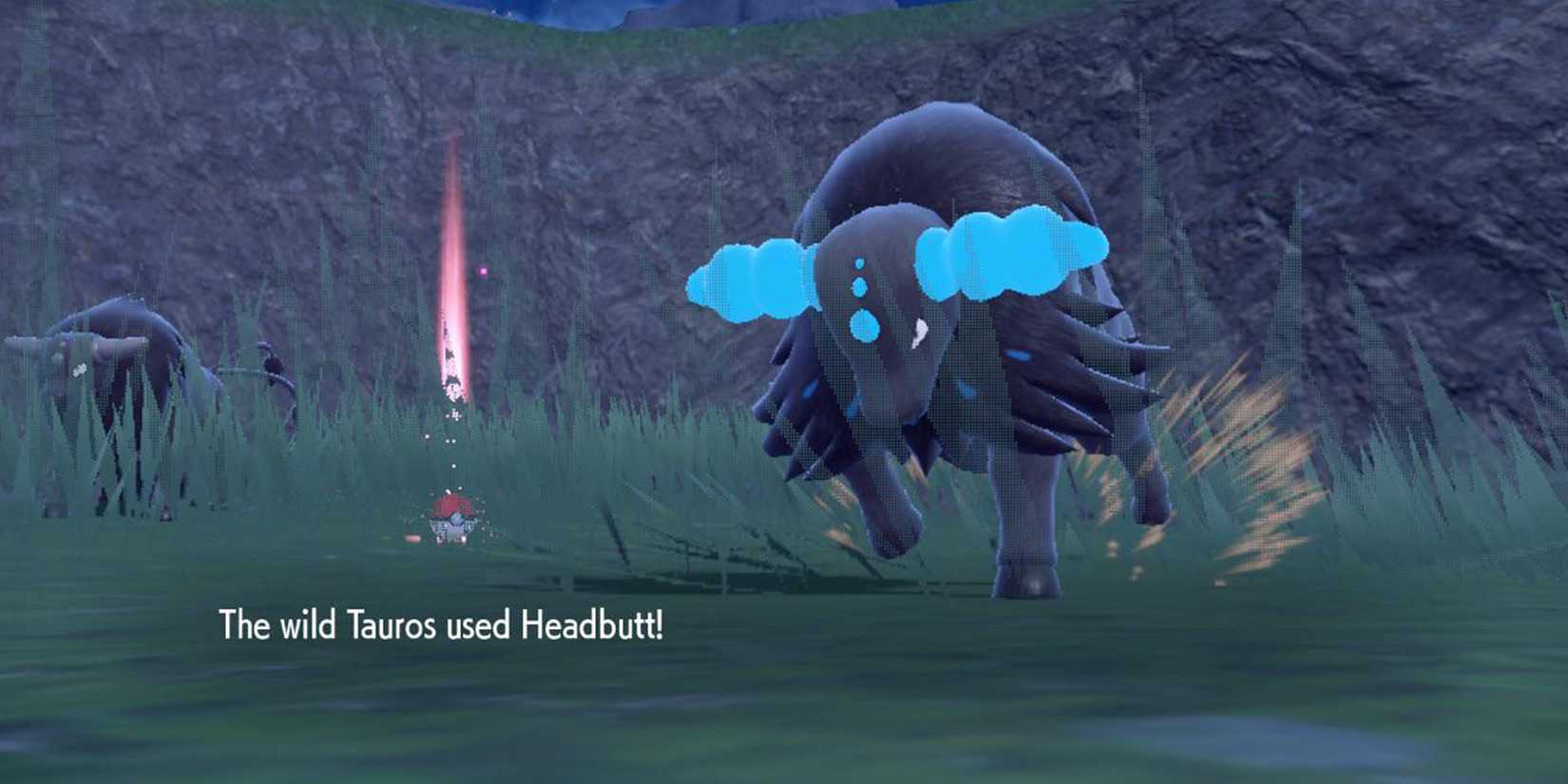 Paldean Tauros Aqua Breed Attacking