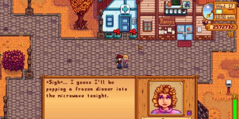 A screenshot of Stardew Valley townsperson Pam
