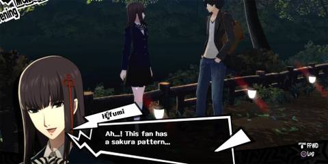 Persona 5 Roayl - Giving Hifumi The Sakura Fan