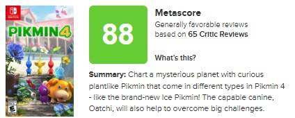 pikmin 4 metacritic score