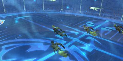 Playing Blitzball in Final Fantasy 10