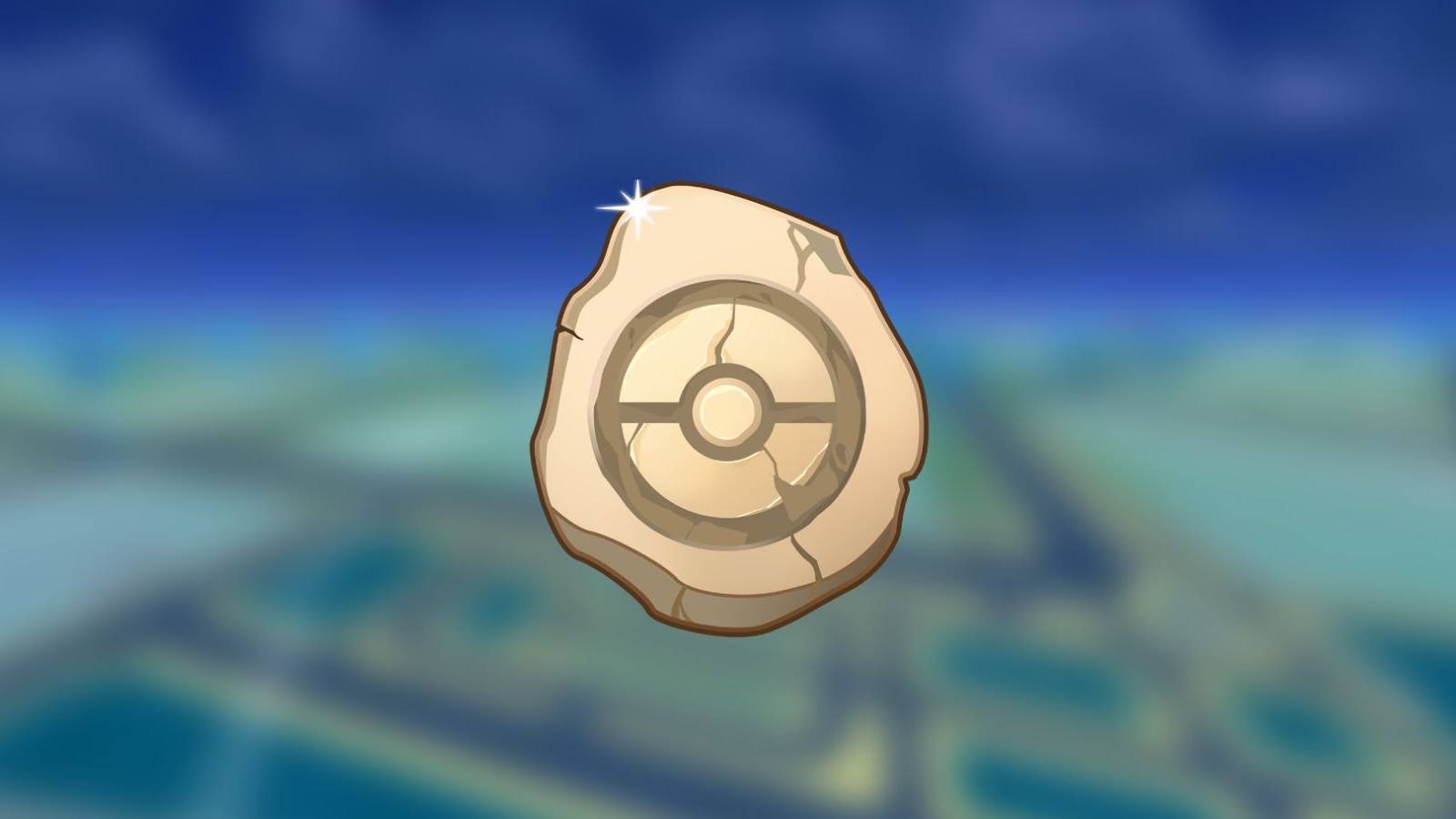 image showing pokemon go's fossil cup logo.