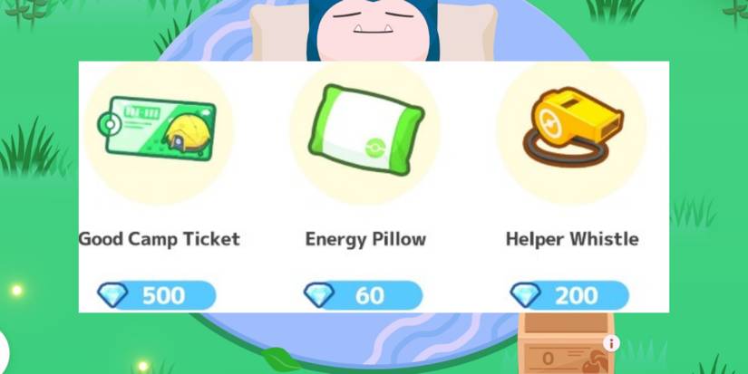 Pokemon sleep good camp set ticket location