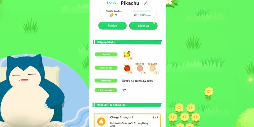 Pokemon sleep helper Pokemon role