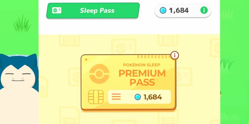 Pokemon Sleep pass with sleep points
