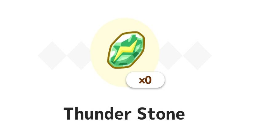Pokemon sleep thunder stone location