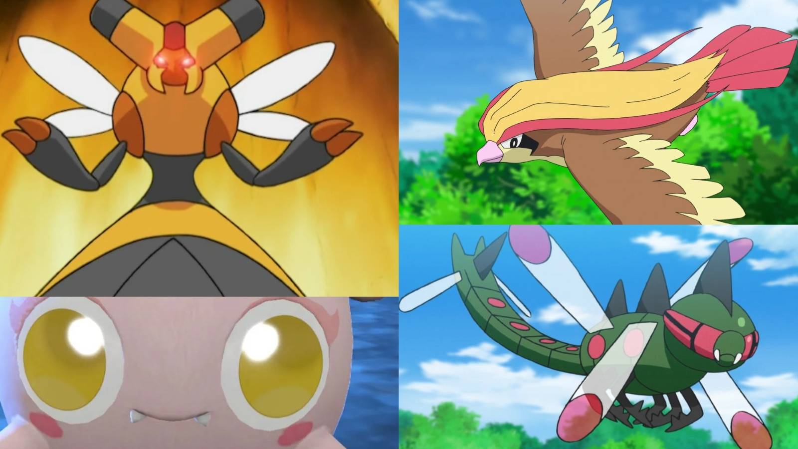 pokemon scream tail vespiquen yanmega pidgeot