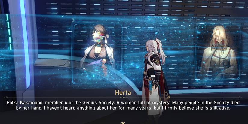 Polka Kakamond Honkai Star Rail portrait found in Herta's office