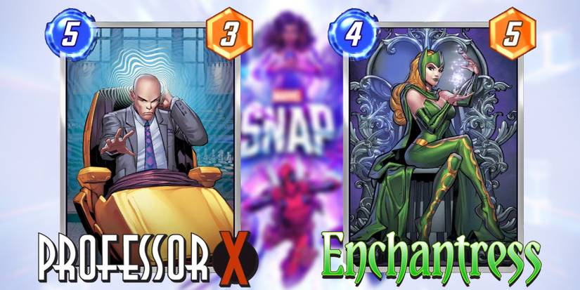 professor x and enchantress cards
