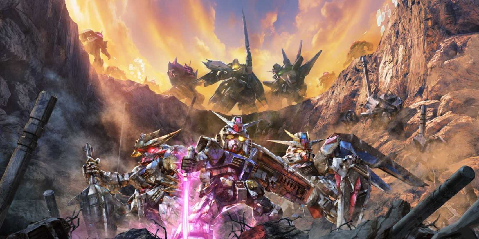 Promo art featuring characters in SD Gundam Battle Alliance