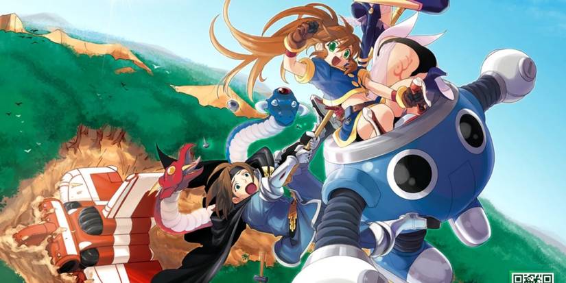 Promo art featuring characters in Star Ocean Blue Sphere