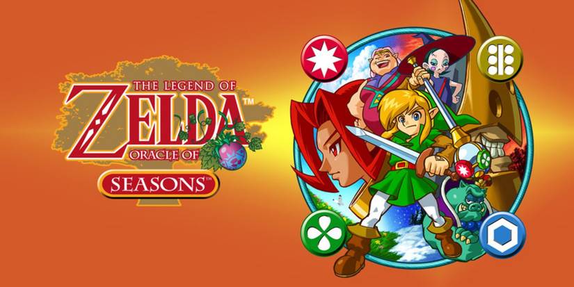 Promo art featuring characters in The Legend Of Zelda Oracle Of Seasons