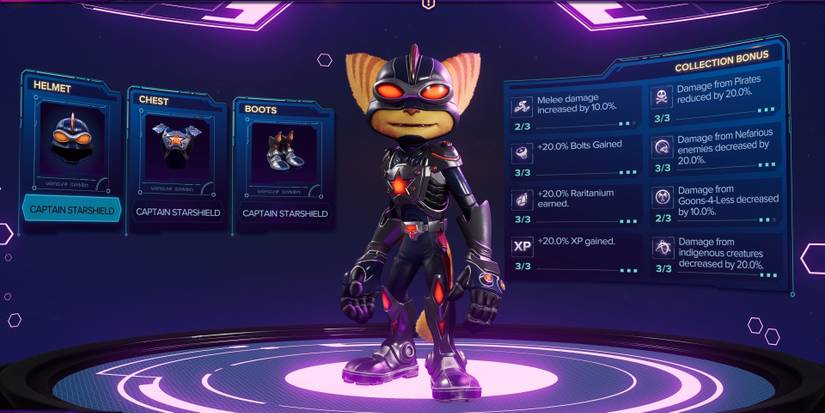Ratchet and Clank best armor - Captain Starshield