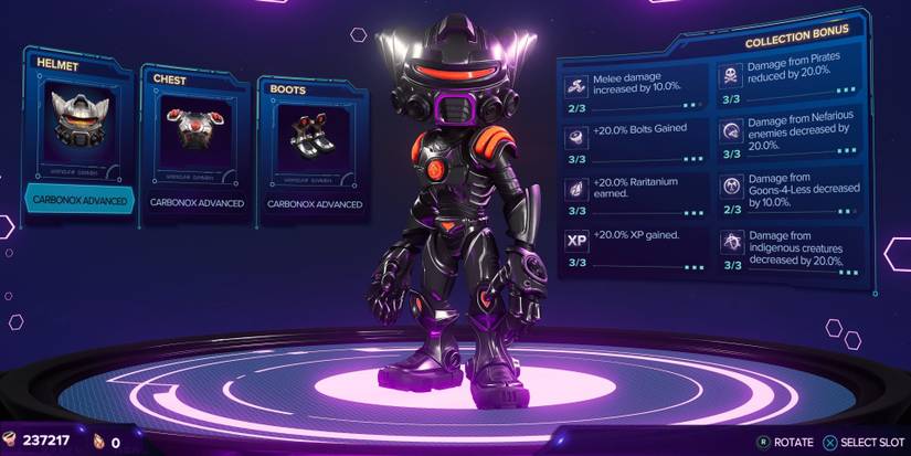 Ratchet and Clank Rift Apart Armor - Carbonox Advanced