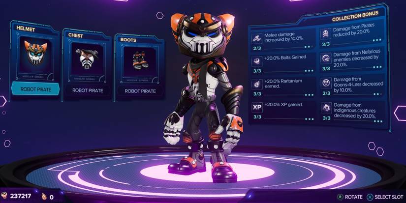 Ratchet and Clank Rift Apart best armor - Robot Pirate