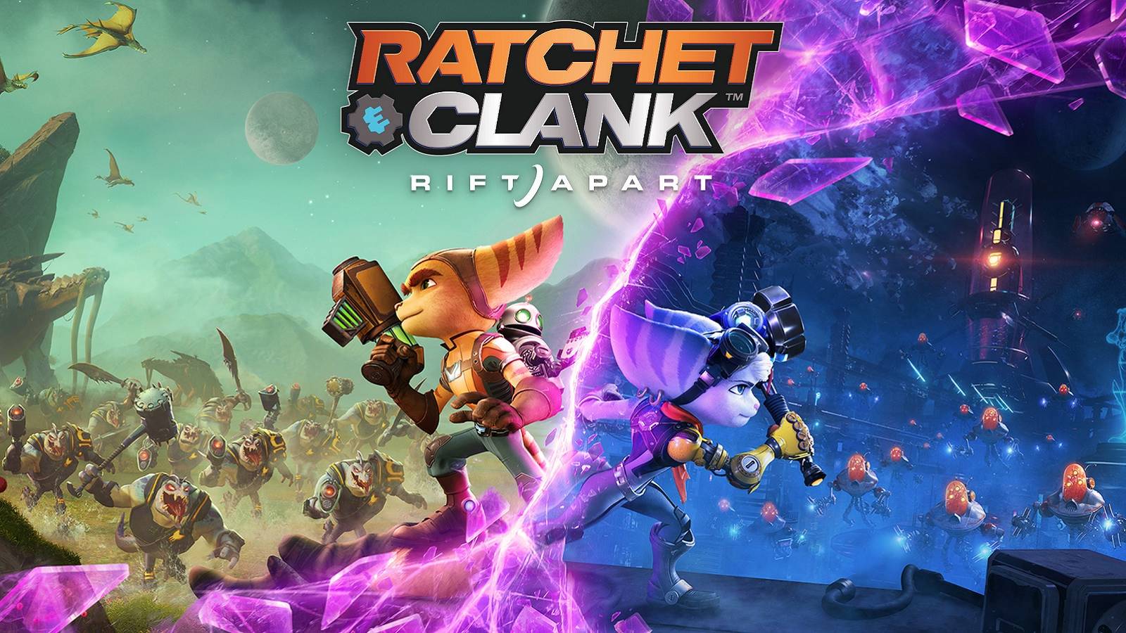 ratchet and clank rift apart key art