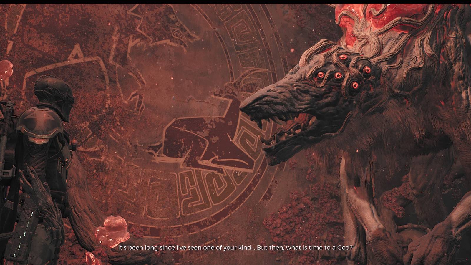 The Ravager face to face with a player in Remnant 2