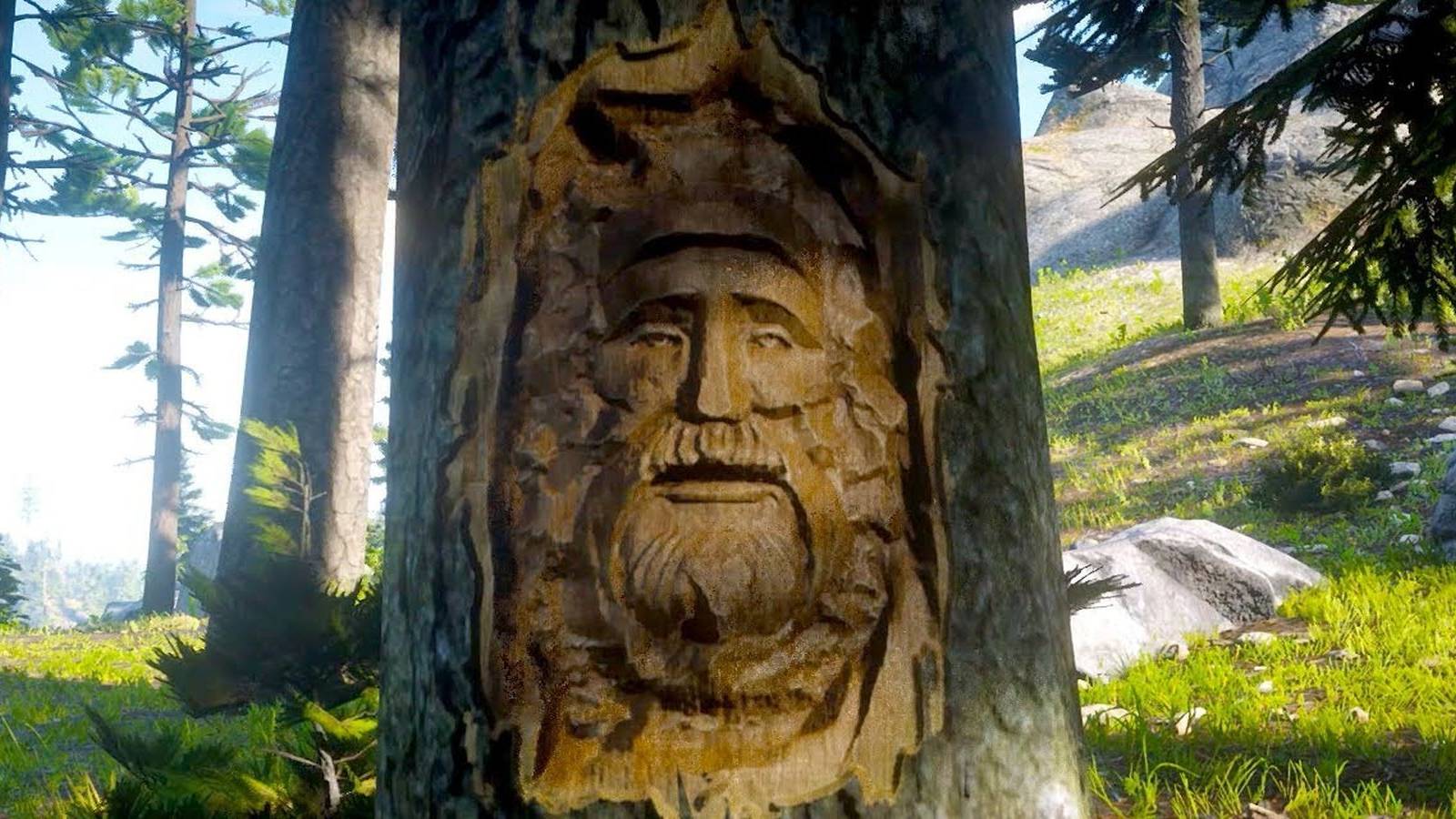 Red Dead Redemption 2 Tree Faces